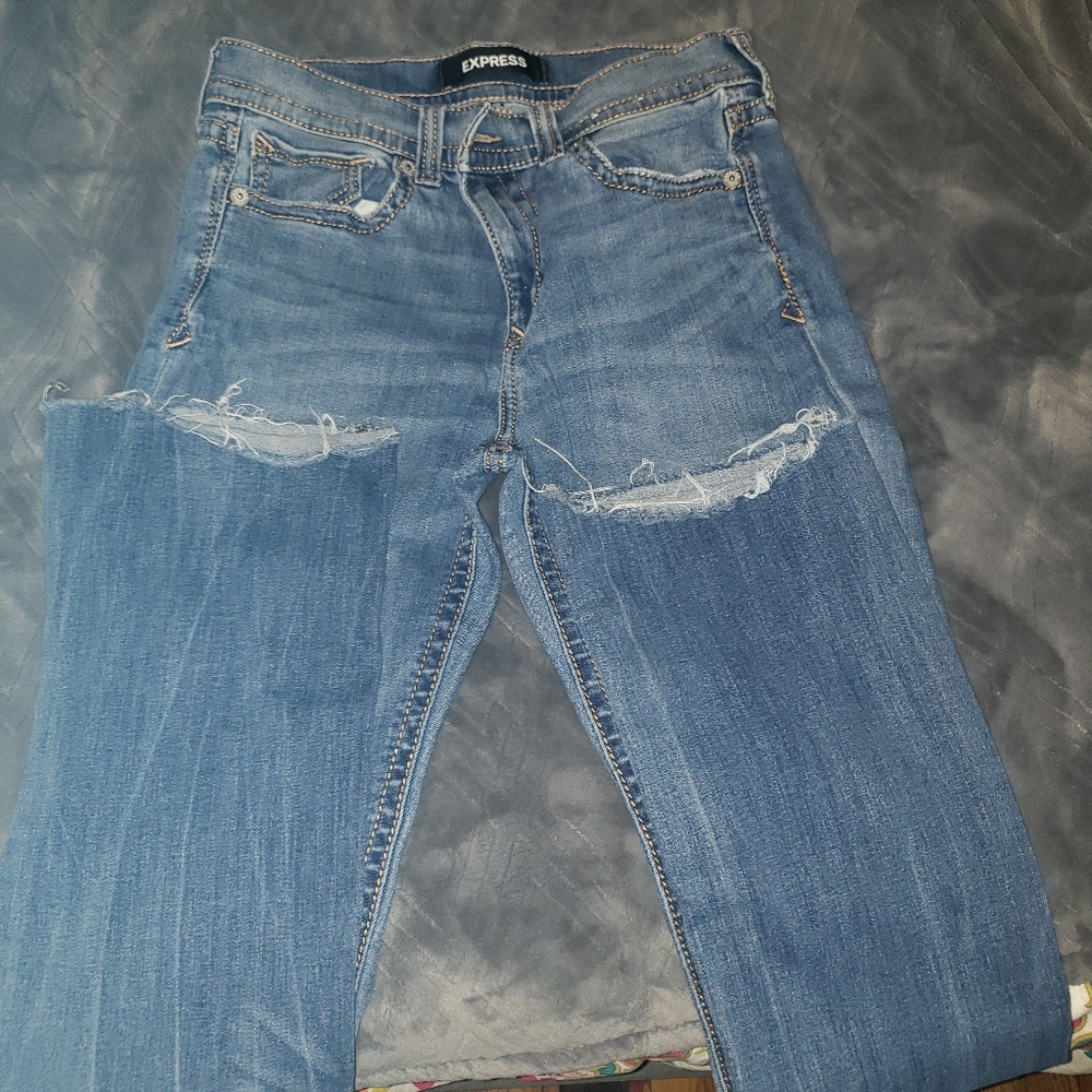 WOMENS BOOTLEG CUT JEANS